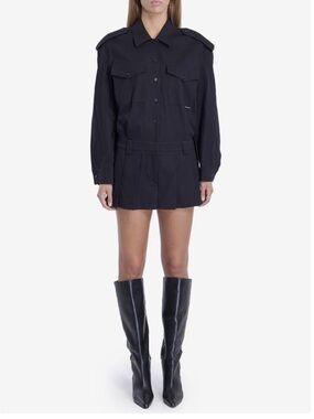 Alexander Wang Women Pre-Styled Romper In Cotton Twill
